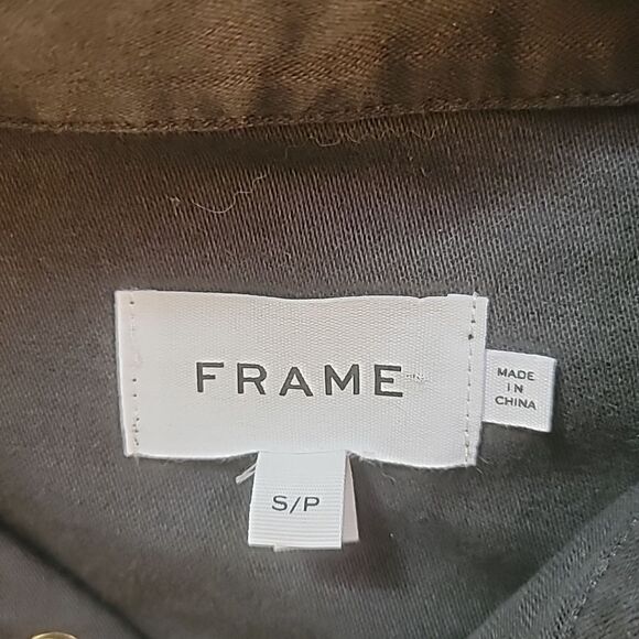 Frame Cotton Belted Blazer  - Picture 11 of 12